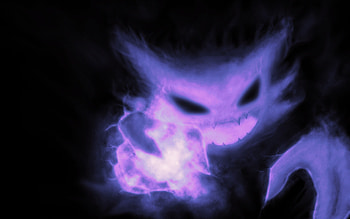 Pokemon Haunter, , Ghost type, Purple theme HD wallpaper