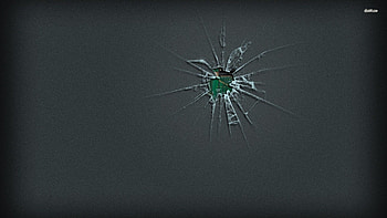 Processor behind broken screen - Computer . HD wallpaper