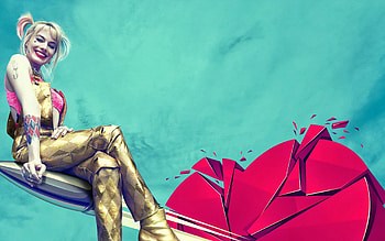 Harley Quinn Birds of Prey, Margot Robbie's portrayal, Femme fatale, Action-packed adventure HD wallpaper