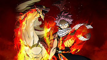 Natsu and Igneel, Fairy Tail HD wallpaper