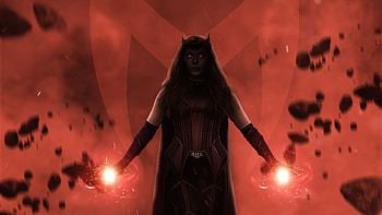 Scarlet Witch In Wanda , wanda-vision, scarlet-witch, tv-shows, artstation, artist, artwork, digital-art HD wallpaper