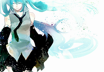 Hatsune Miku, awesome, uniform, artistic, nice, digital, cg, hatsune, aqua eyes, outfit, white, art, twintail, girl, headset, singer, aqua, anime girl, anime, pretty, virtual, stockings, black, song, heads, leggings, cute, vocaloid, beauty, miku, music, painting, vocaloids, thighhighs, program, skirt, beautiful, diva, tie, gray, long socks, aqua hair, cool, idol, micro HD wallpaper