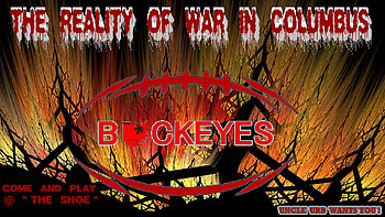 THE REALITY OF WAR IN COLUMBUS, urban meyer, state, football, ohio, buckeyes, the shoe HD wallpaper