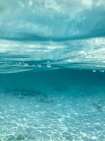 Sea, Nature, Water, Sky, Glare, Under Water, Underwater HD phone wallpaper