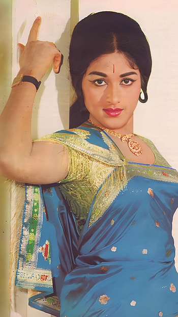 Bharathi, vintage actress, kannada actress HD phone wallpaper