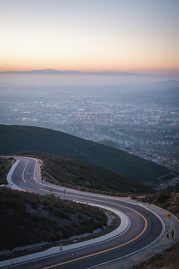 Nature, City, Road, Markup, Dahl, Distance, Winding, Sinuous HD phone wallpaper