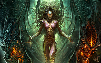Versatile gaming , Sarah Kerrigan edition, Iconic character, Powerful warrior HD wallpaper