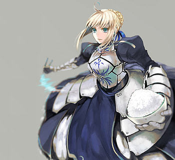 Fate Stay Rice, blond hair, blonde, chopsticks, cute, knight, fate stay night, long hair, 3d, cg, , blonde hair, warrior, rice, braids, female, sexy, blond, hot, girl, food, armor, close up, anime girl, saber, anime, bowl, realistic HD wallpaper