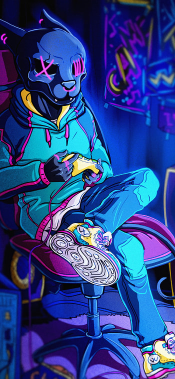 Colorful gamer boy, , , Backgrounds HD phone wallpaper