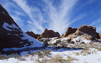 Beautiful Landscape, clouds, sky, snow HD wallpaper