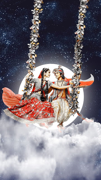 Lord RadhaKrishna, Krishna, God, Radha HD phone wallpaper