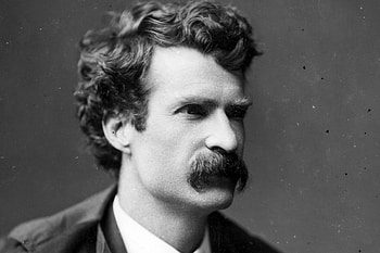 Mark Twain, , Famous author, Question mark HD wallpaper