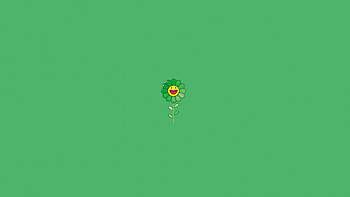 Green Flower Background, flower, artist, artwork, digital-art HD wallpaper