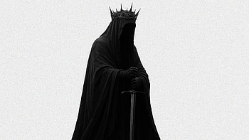 Crown of the Void, King, Dark, Sword, White, Nazgûl HD wallpaper
