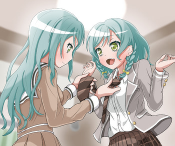 Hina Hikawa & Sayo Hikawa, Sayo Hikawa, Hina Hikawa, Anime, BanG Dream! Girls Band Party! HD wallpaper