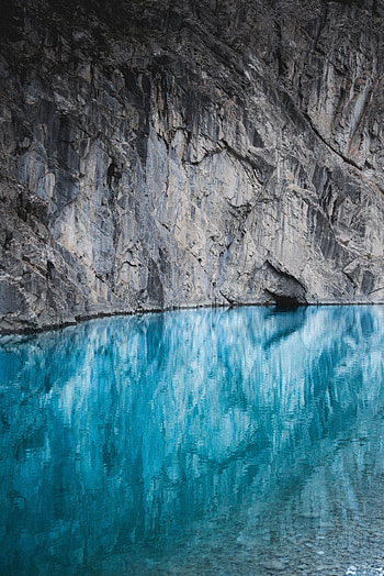 Nature, Water, Rock, Mountain, Lake, Precipice, Break HD phone wallpaper