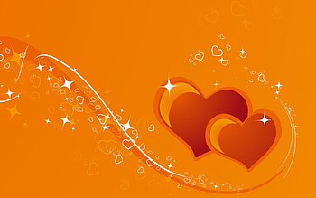 Hearts, Love, Shine, Light, Couple, Pair HD wallpaper