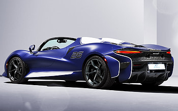 2021, McLaren Elva, 815 hp, rear view, exterior, supercar, new blue Elva, roadster, race cars, British supercars, McLaren HD wallpaper