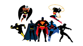 DC superheroes, artwork HD wallpaper