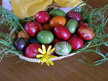 painted eggs, easter, painted, eggs, nice HD wallpaper