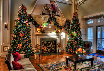 Holidays, Decorations, Interior, Holiday, House, Coziness, Comfort, Fireplace, Christmas Trees HD wallpaper