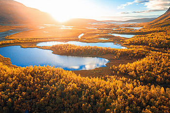 Sunrise In Swedish Lapland , sunrise, autumn, nature HD wallpaper