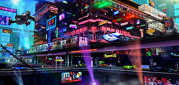 Floating Cars Scifi , scifi, artist, artwork, digital-art, deviantart HD wallpaper