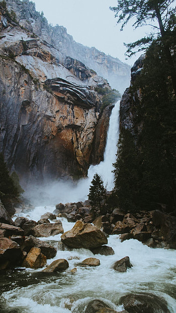 Geology, Waterfall , Best backgrounds HD phone wallpaper