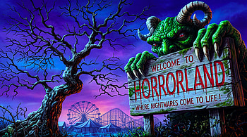 Goosebumps - Welcome To Horrorland R.L Stine Kids Scary Horror Novel HD wallpaper