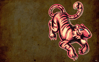 Background, Miscellanea, Miscellaneous, Drawing, , Tiger HD wallpaper