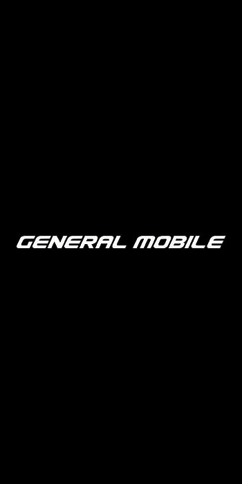 General Mobile, mobil, black, dark, logo HD phone wallpaper