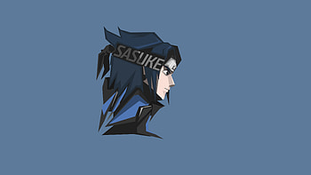 Art, Sasuke Uchiha, minimal, anime HD wallpaper