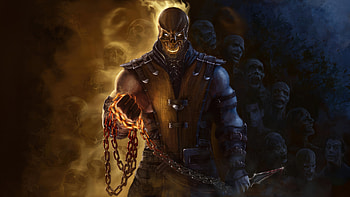 Mortal Kombat Scorpion Inferno The Fury Of The Undying, scorpion, mortal-kombat, games, artist, artwork, digital-art, deviantart, video-games HD wallpaper