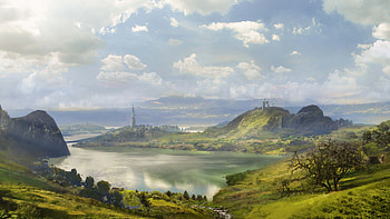 Video Game, Ashes Of Creation, Fantasy Landscape, Nature HD wallpaper