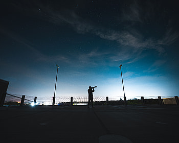 Night, Twilight, Dark, Silhouette, Dusk, Human, Person HD wallpaper