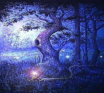 Magical Forrest~, faries, magic, fantasy, magic tree, forrest HD wallpaper