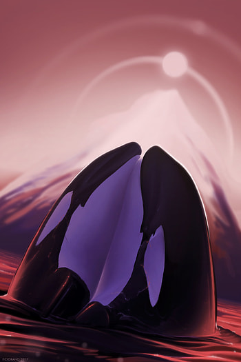 Close together, fishes, art HD phone wallpaper