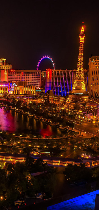 Las Vegas, Urban landscape, Man-made wonders HD phone wallpaper