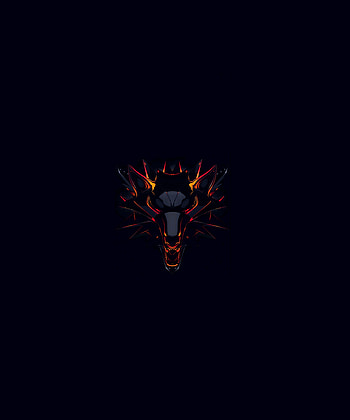 Witcher, skull, logo, dark HD phone wallpaper