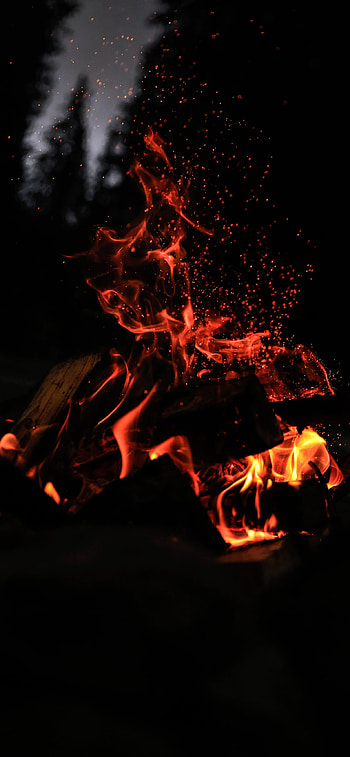 Fire-themed , Fiery visuals, Dynamic energy, Intense flames HD phone wallpaper