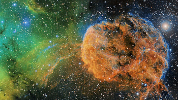 Colorful Nebula Stars Space Glow Sky Nighttime Space HD wallpaper