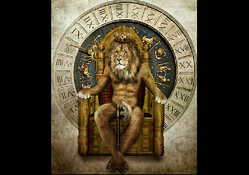 Felis Leo, animal, crown, zodiac, king, throne, leo, lion, beast HD wallpaper