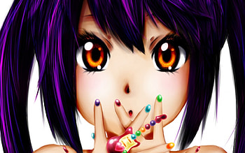 K-On!, TwinTails, Orange Eyes, Amazing, K On, Manga, Black Hair, Nakano, Cute, Smile, Beautiful, Gorgeous, Happy, K-On, Playful, Anime Girl, Purple Hair, Lovely, KOn, Twin Tails, Awesome, Anime, Azusa, Pretty, Fun, Sweet, Sexy, Brown Eyes HD wallpaper