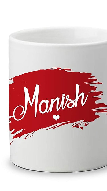 M Name, Manish, love, mug HD phone wallpaper