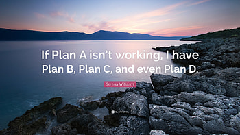 Serena Williams Quote: “If Plan A isn't working, I have Plan HD wallpaper