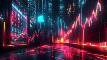 Futuristic Stock Market : Light Meets Technology, Stock Market, light, futuristic, technology HD wallpaper