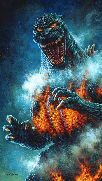 Godzilla, Angry HD phone wallpaper