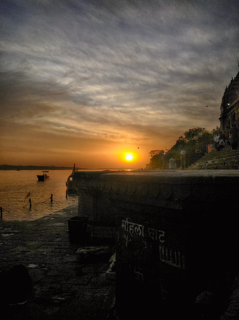 Maheshwar Ghat, SaudVisuals, Sunset, Zedge, Sunrise, VisualsOfSaud HD phone wallpaper