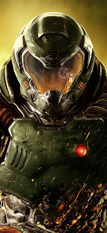 DOOM Eternal — Doom Slayer (Doom 2016), DOOM Eternal, video game HD phone wallpaper