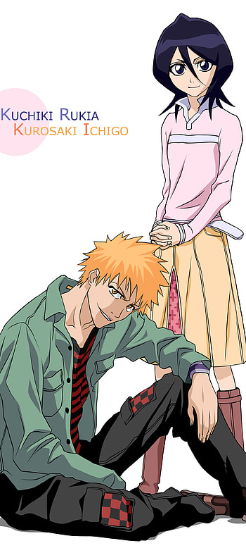 Rukia Kuchiki & Ichigo Kurosaki — Bleach , Rukia Kuchiki, Ichigo Kurosaki, Anime, Bleach HD phone wallpaper